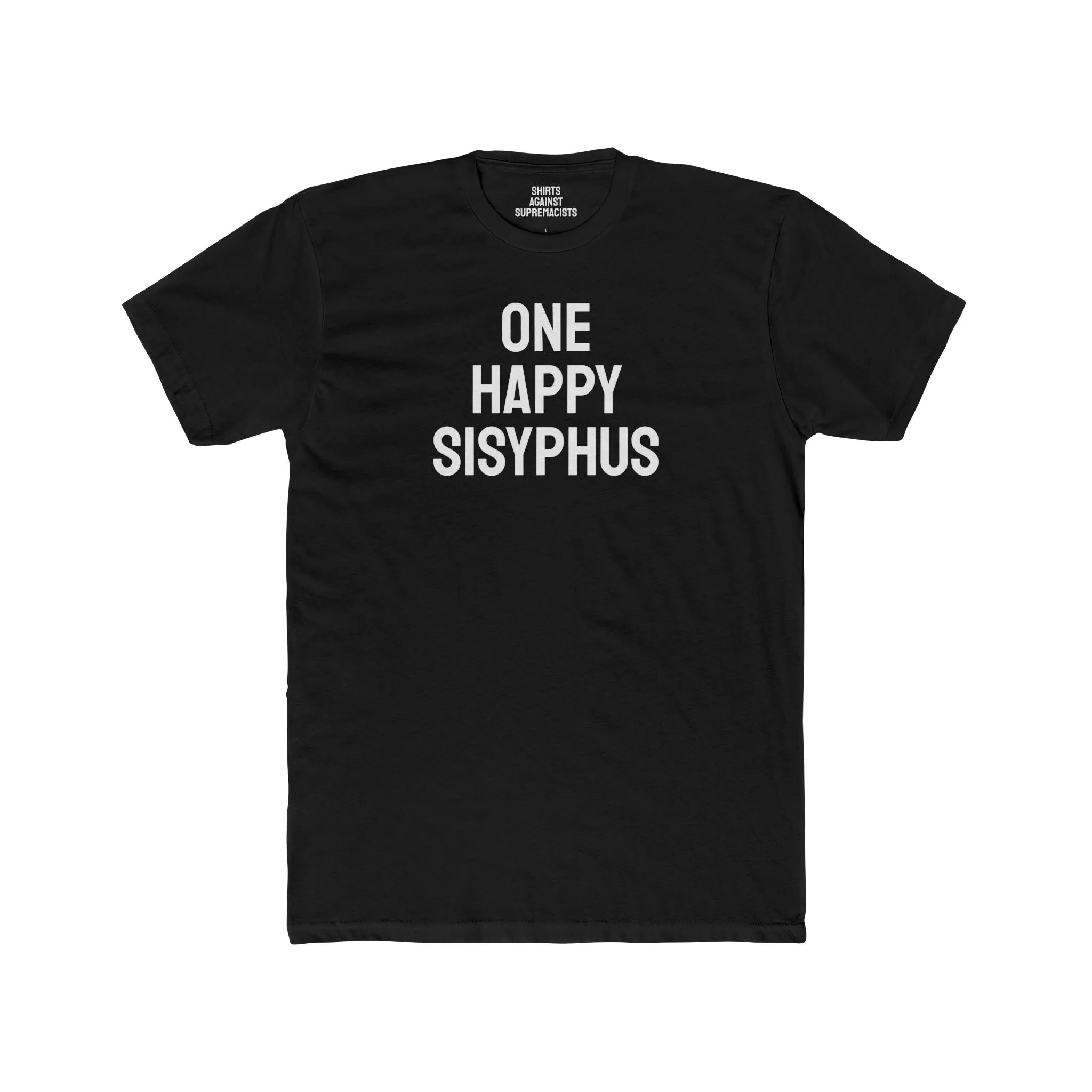 One Happy Sisyphus - Unisex Cotton Crew Tee