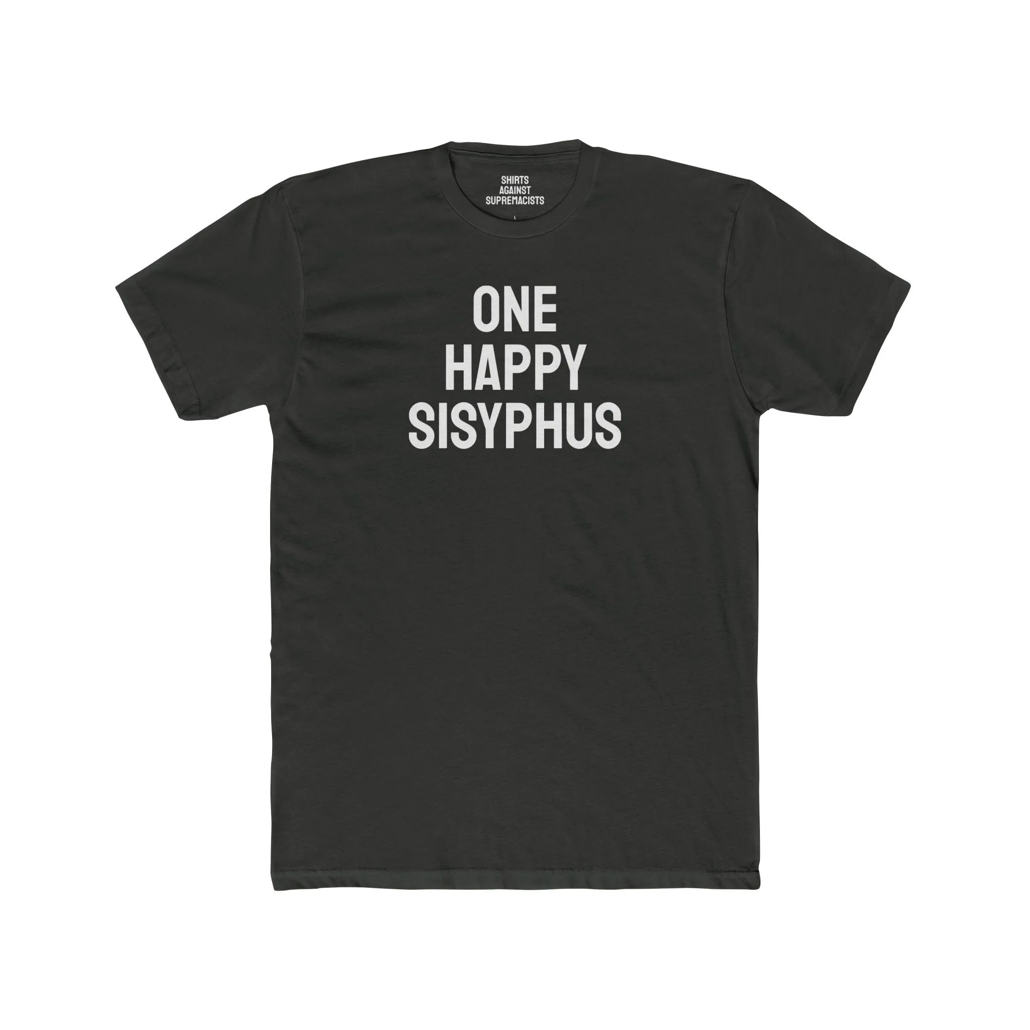 One Happy Sisyphus - Unisex Cotton Crew Tee