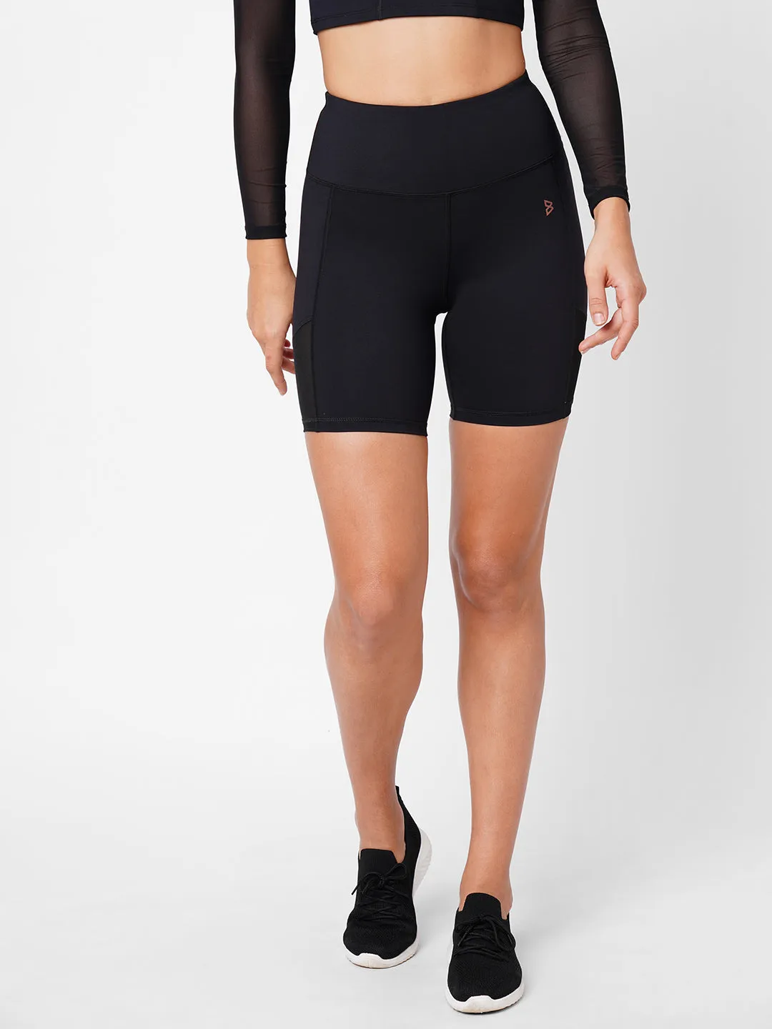 Onyx Black Biker Shorts