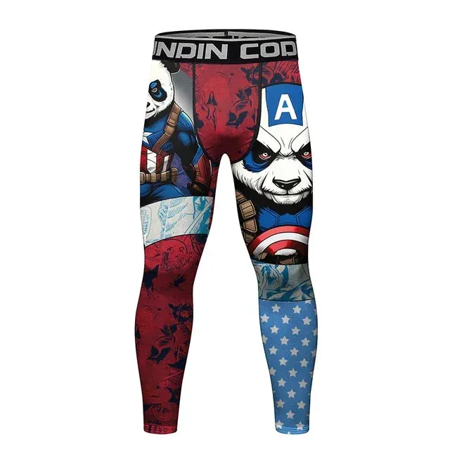 Panda Compression 'Captain Panda' Long Sleeve Rashguard Short Set