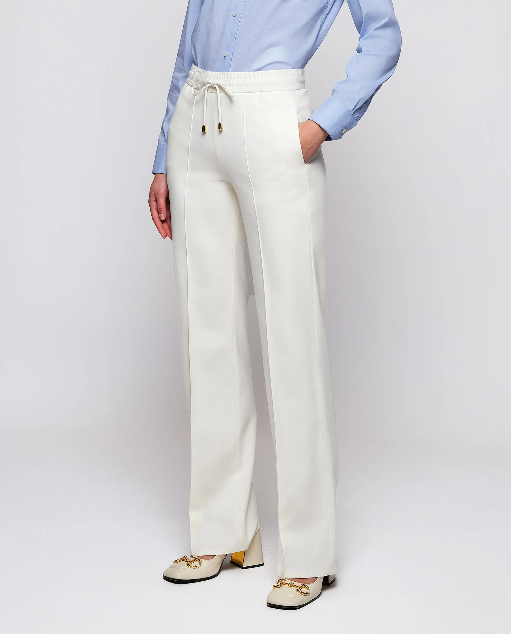 Pantalón stretch blanco