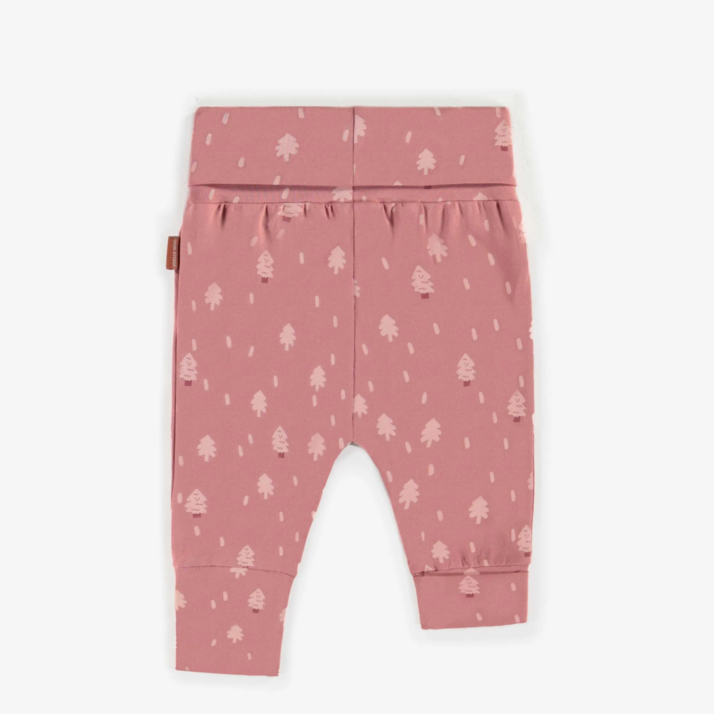 Pantalon évolutif rose à motifs fleuri, bébé  || Pink flowered evolutive pant, baby