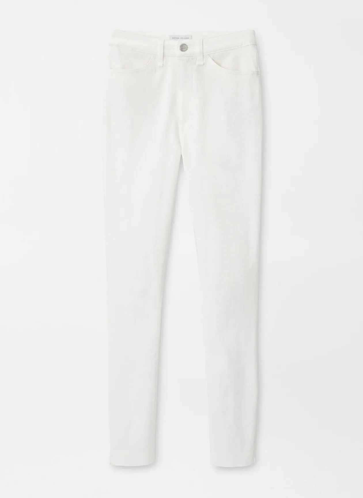 Peter Millar Womens Karlie Stretch Sateen High Rise Pant - WHITE