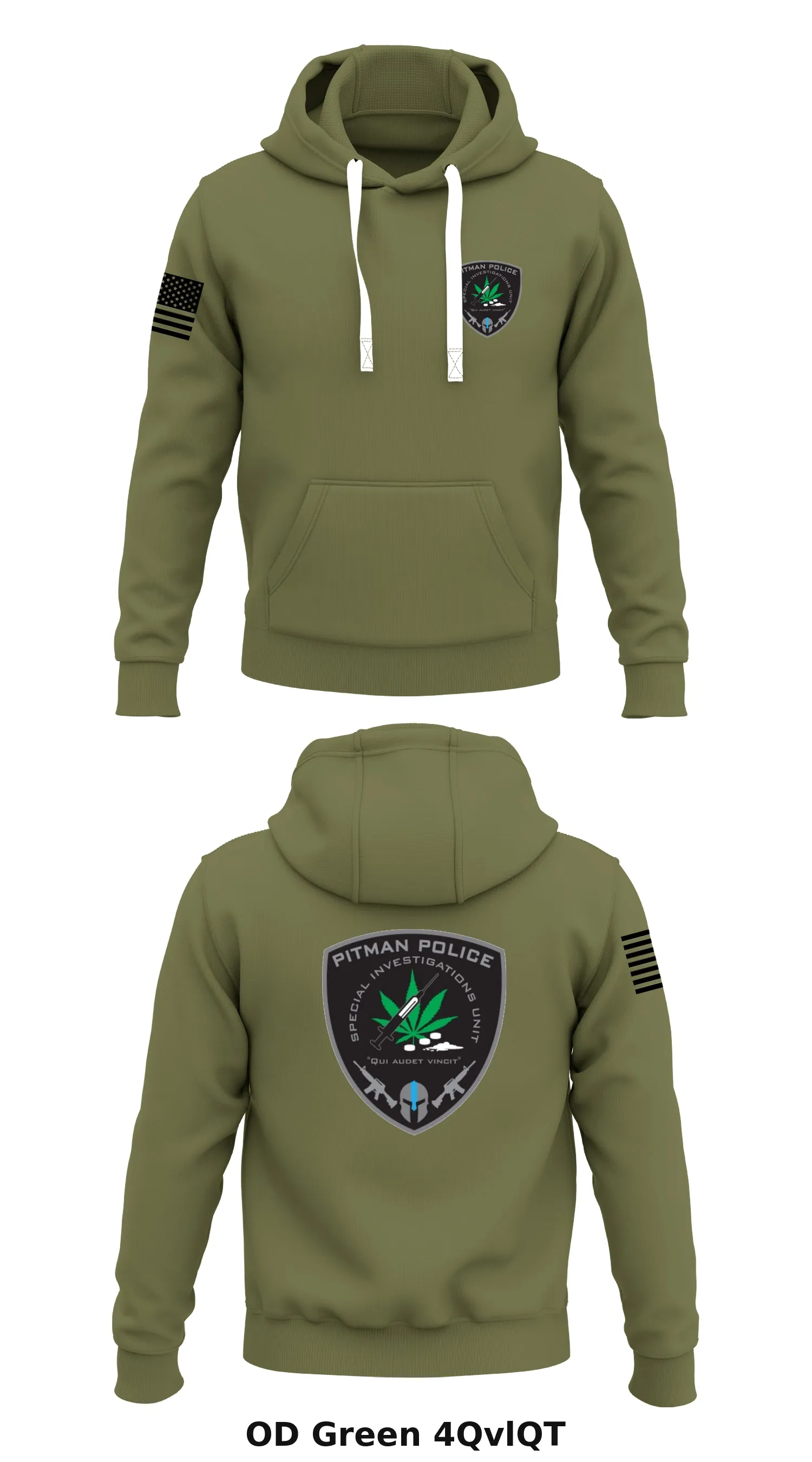 Pitman Police Dept. SIU Store 1  Core Men's Hooded Performance Sweatshirt - 4QvlQT
