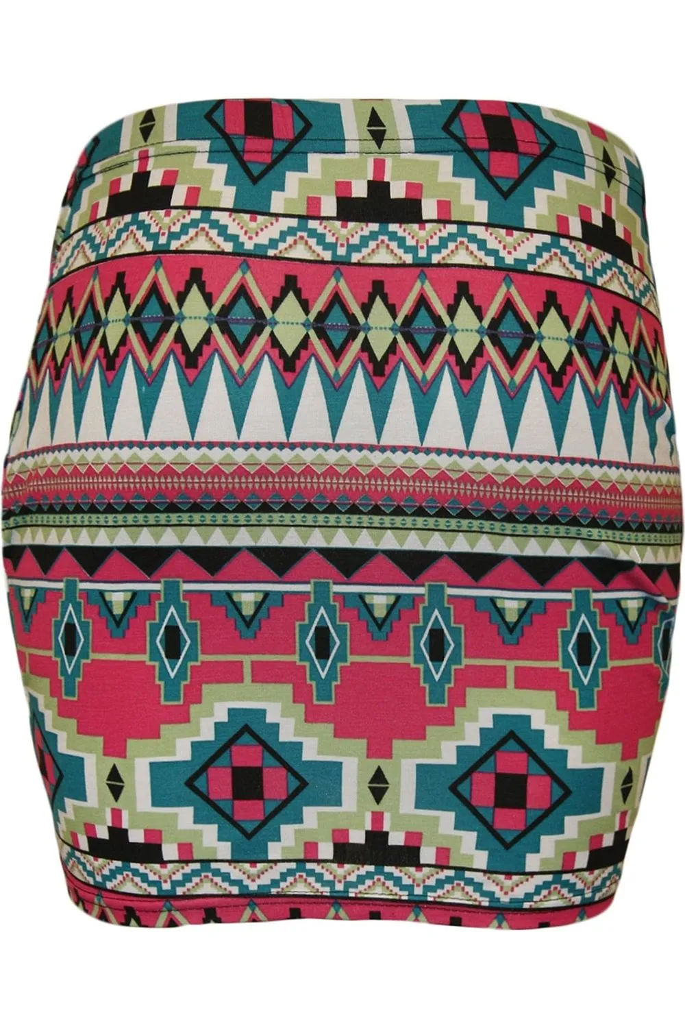 Plus Size Printed Mini Bodycon Short Skirt