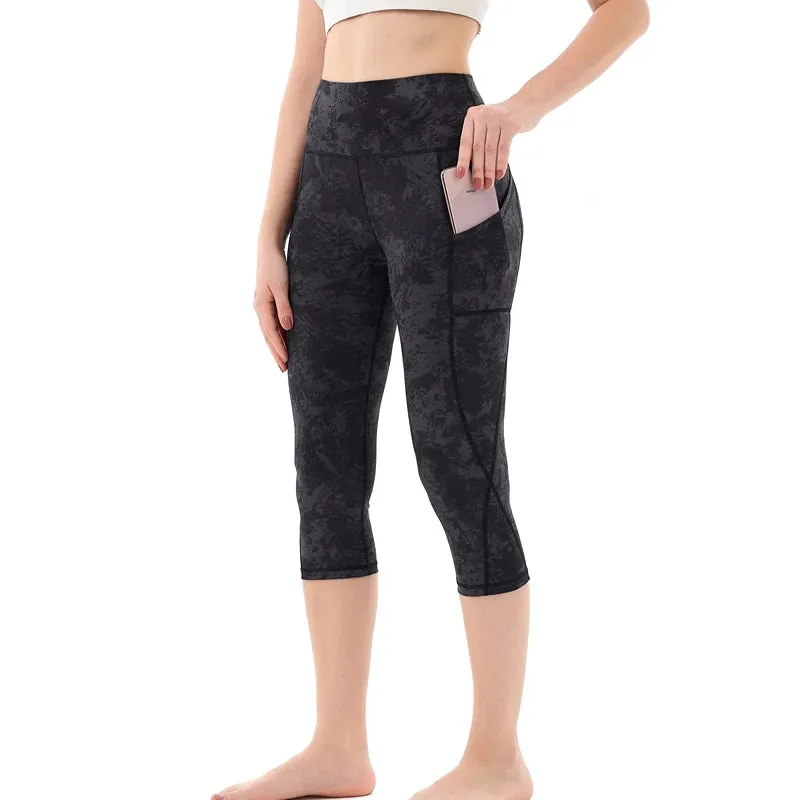 Pockets & Performance: Women's High Waist Yoga Pantyhose with Tummy-Tightening Support