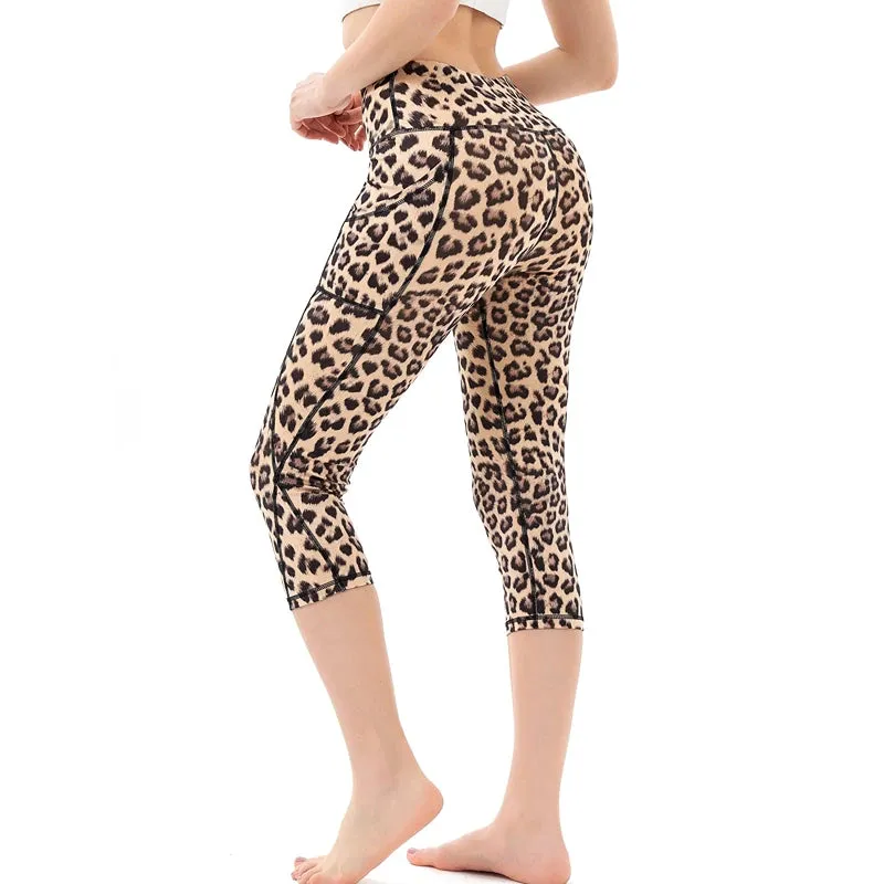 Pockets & Performance: Women's High Waist Yoga Pantyhose with Tummy-Tightening Support