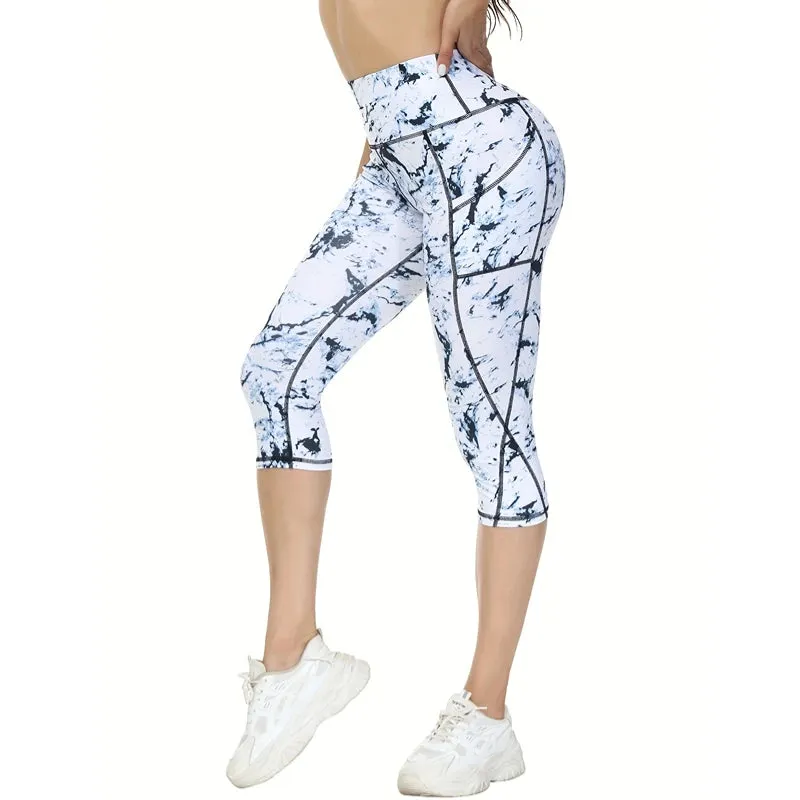 Pockets & Performance: Women's High Waist Yoga Pantyhose with Tummy-Tightening Support