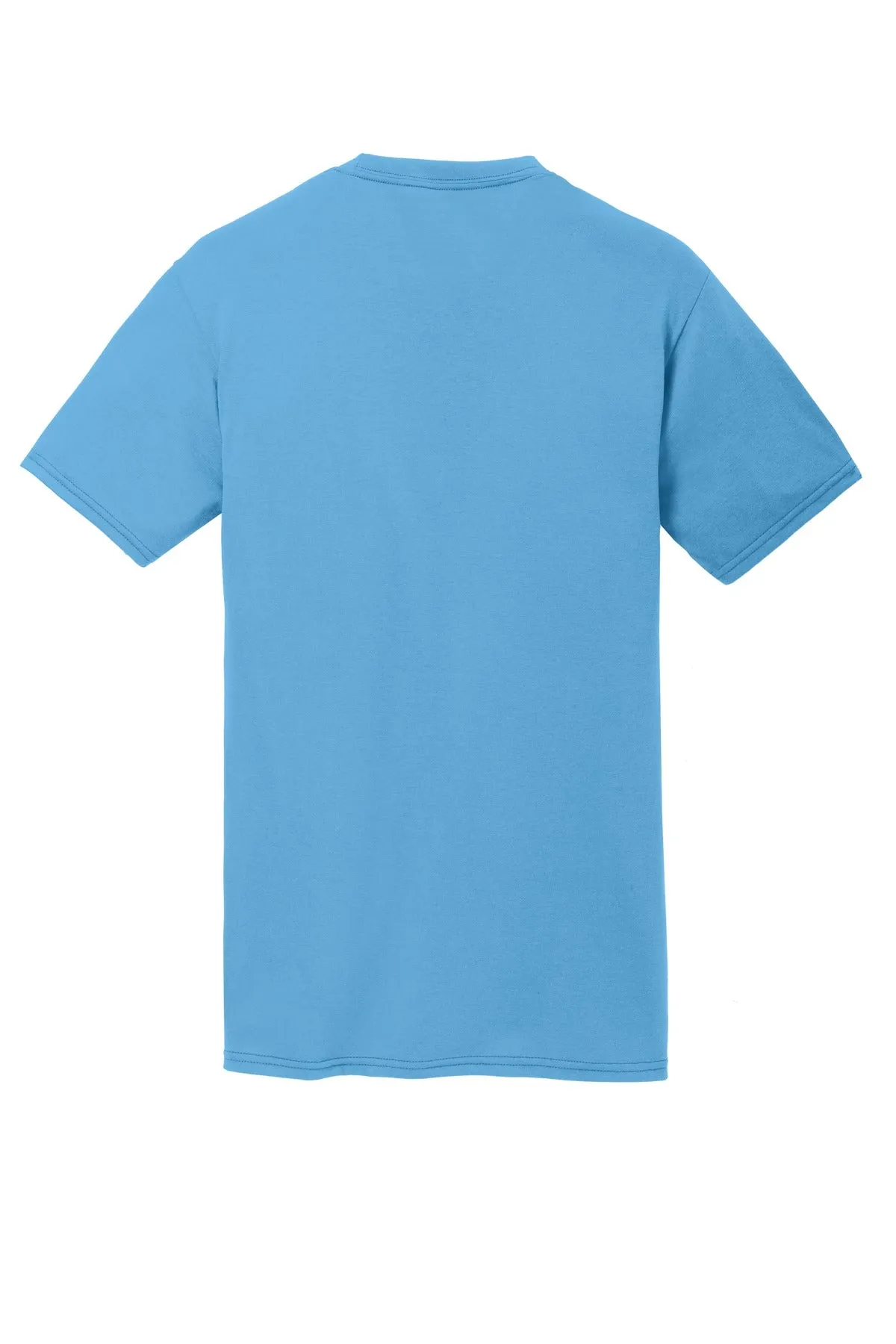 Port & Company Performance Blend Tee. PC381 Aquatic Blue