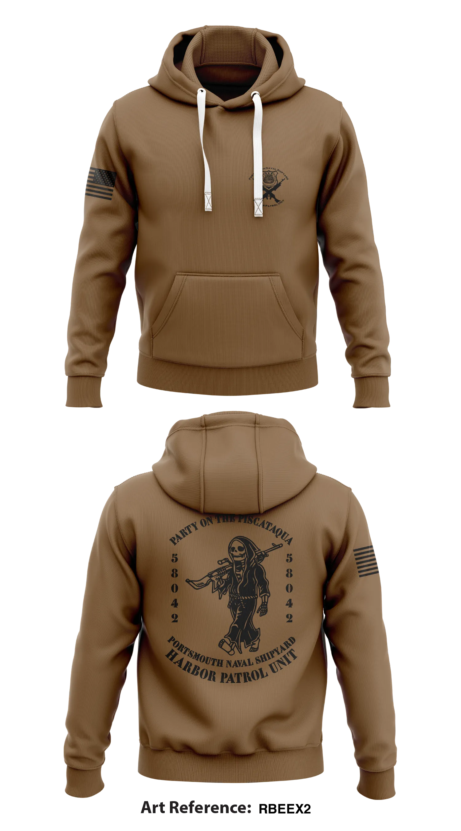 Portsmouth Naval Shipyard Harbor Patrol Unit Store 1  Core Men's Hooded Performance Sweatshirt - rbEeX2