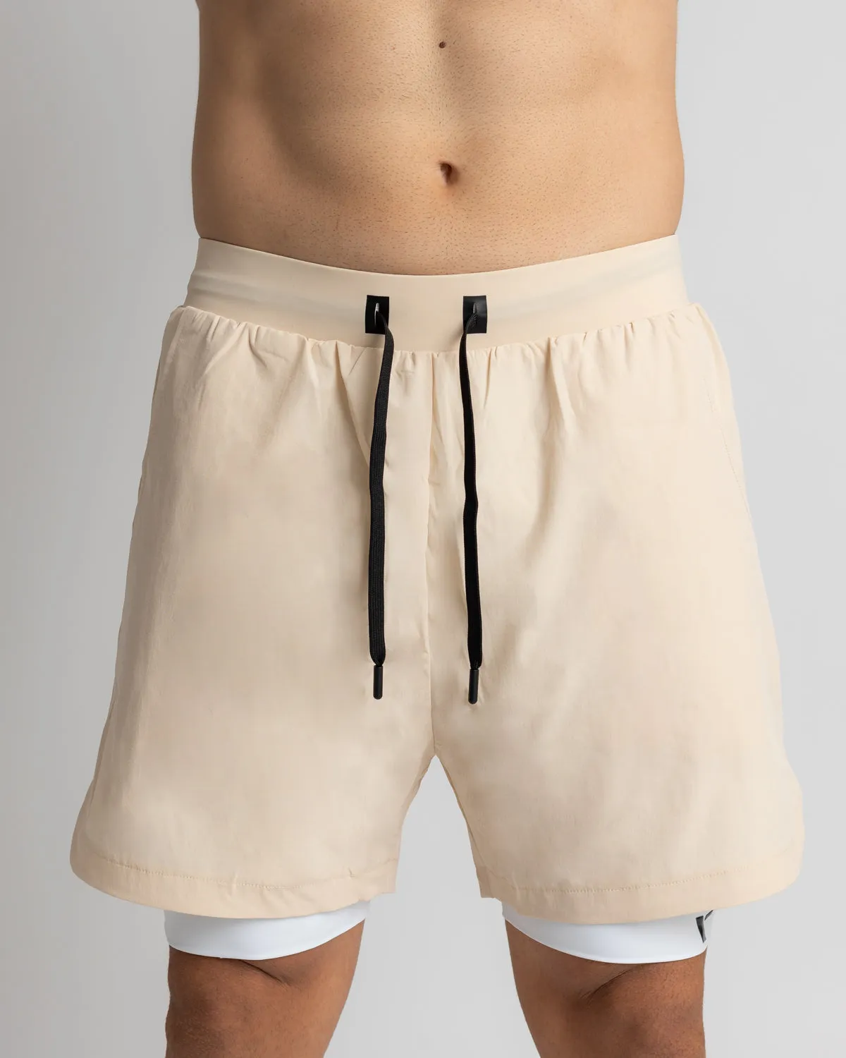 Power 2-in-1 Shorts - Cream