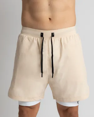 Power 2-in-1 Shorts - Cream