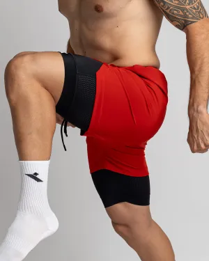 Power 2-in-1 Shorts - Red
