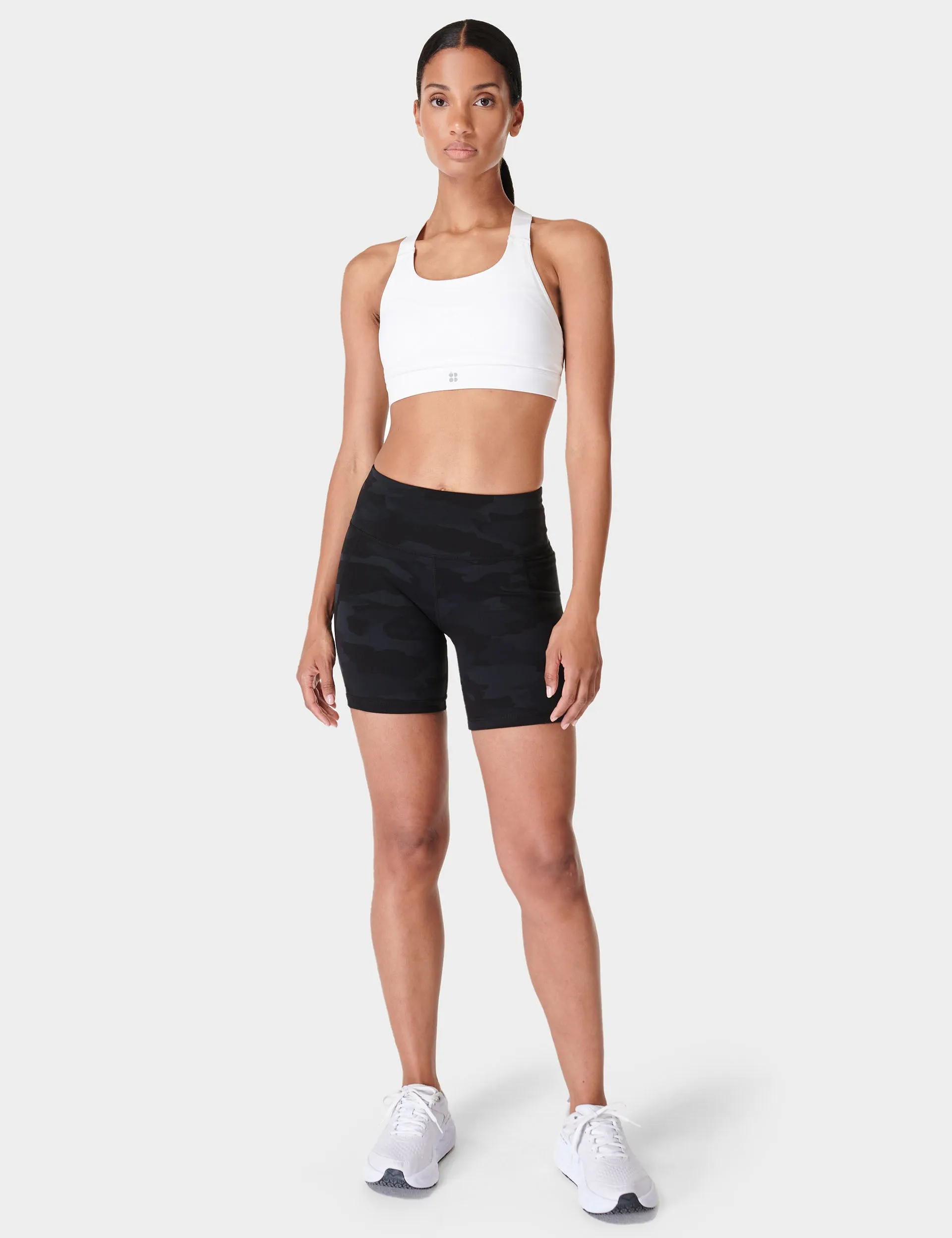 Power 6" Cycling Shorts - Ultra Black Camo Print