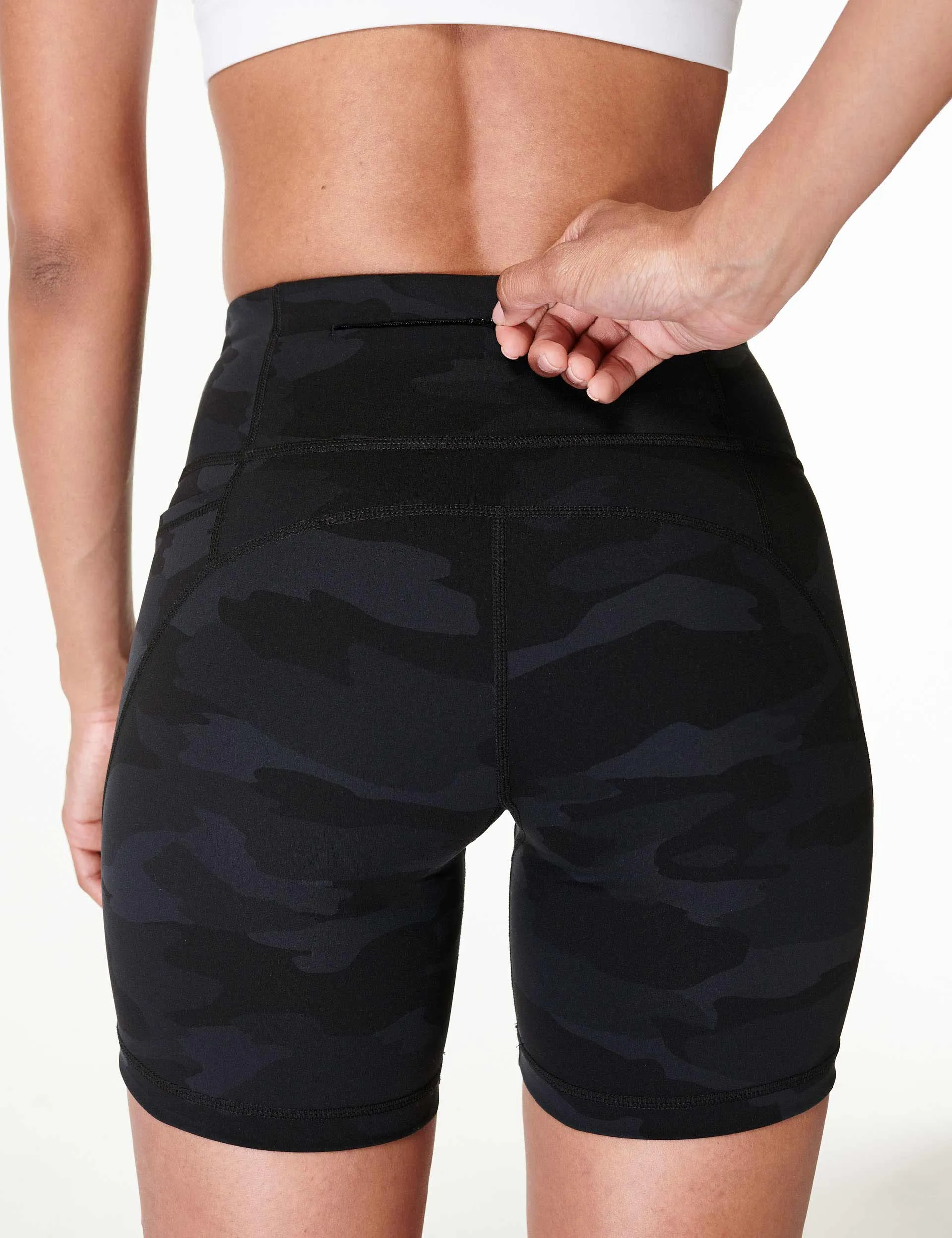Power 6" Cycling Shorts - Ultra Black Camo Print