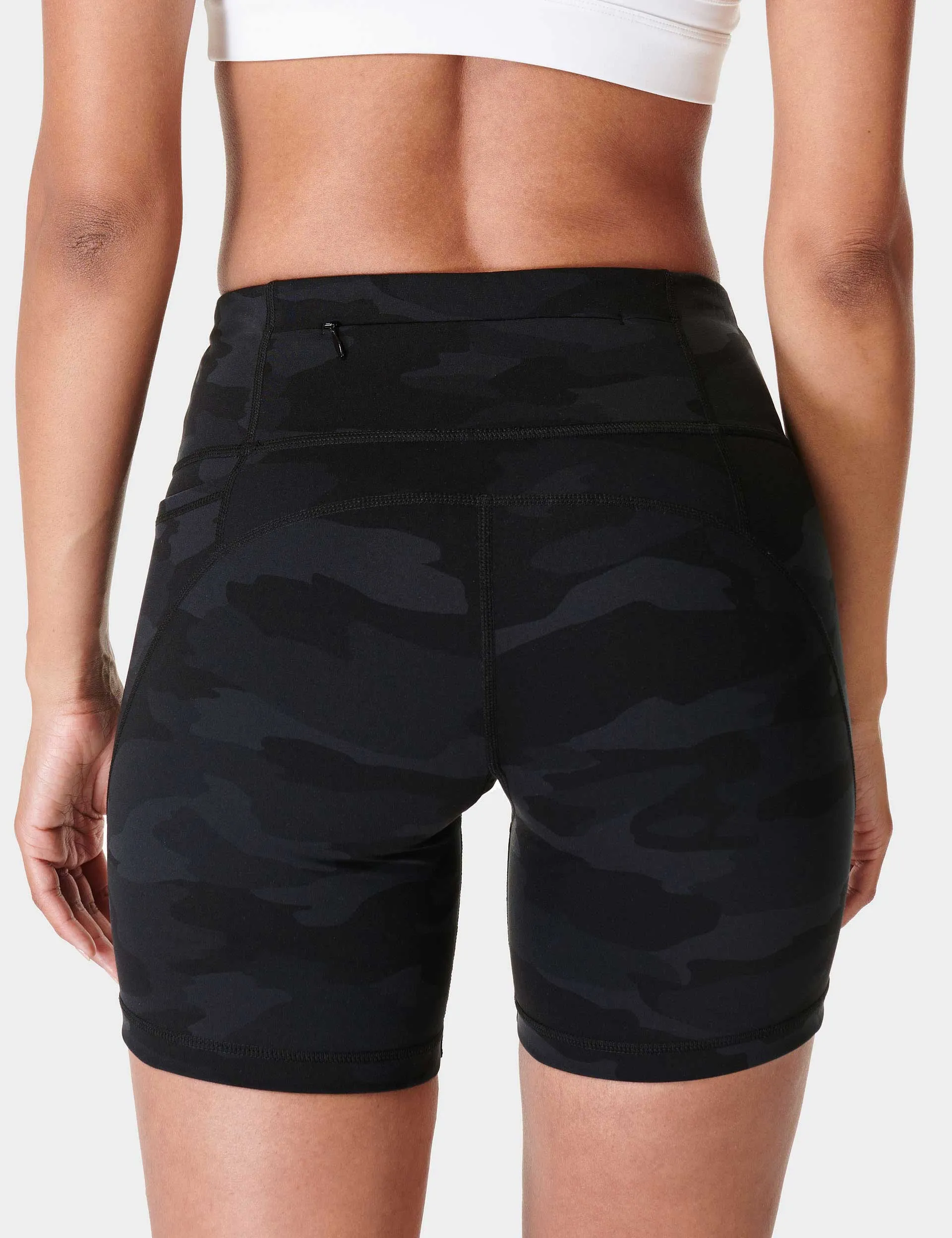 Power 6" Cycling Shorts - Ultra Black Camo Print