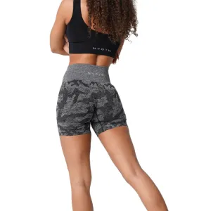 Premium Women's Camo Seamless Shorts – High-Waisted, Compression Waistband, Soft, Flexible, Durable Activewear for Intense Workouts, Comfortable Stretch Fit