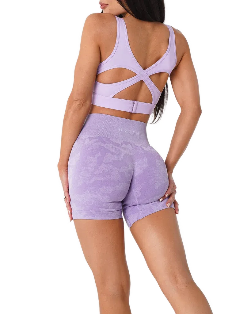 Premium Women's Camo Seamless Shorts – High-Waisted, Compression Waistband, Soft, Flexible, Durable Activewear for Intense Workouts, Comfortable Stretch Fit