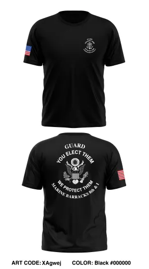 Presidential Security Battalion, Marine Barracks H&S Guard Store 1 Core Men's SS Performance Tee - XAgwej
