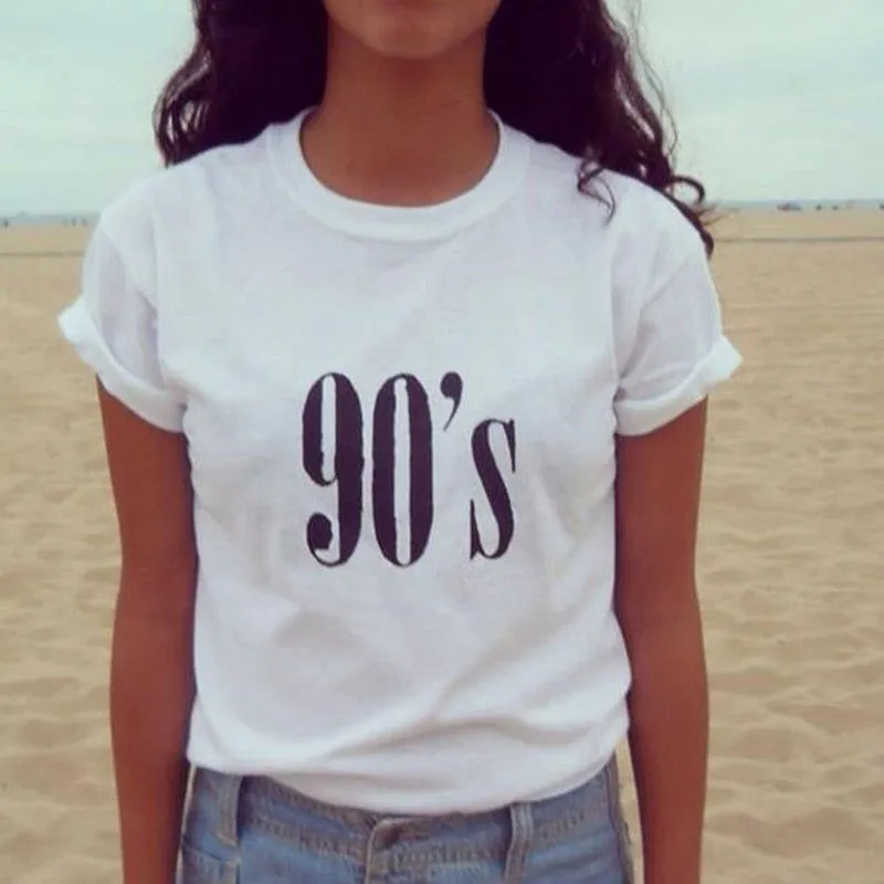 Printed T-Shirt for Women's Cotton Summer Female Top Tee For Lady Girl Funny Round neck T-shirts Hipster Tumblr