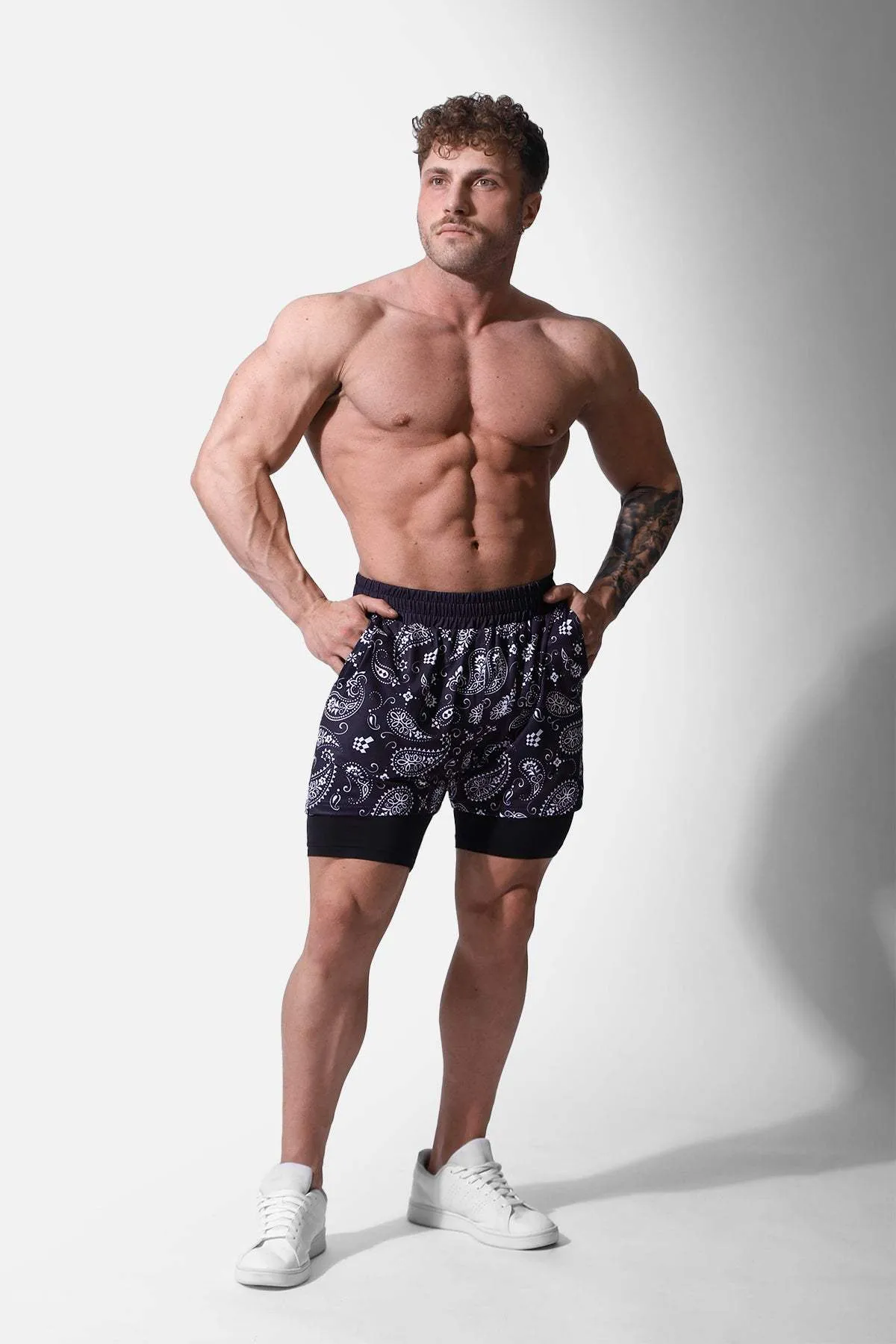 Pro 2-in-1 Active 7" Training Shorts - Paisley