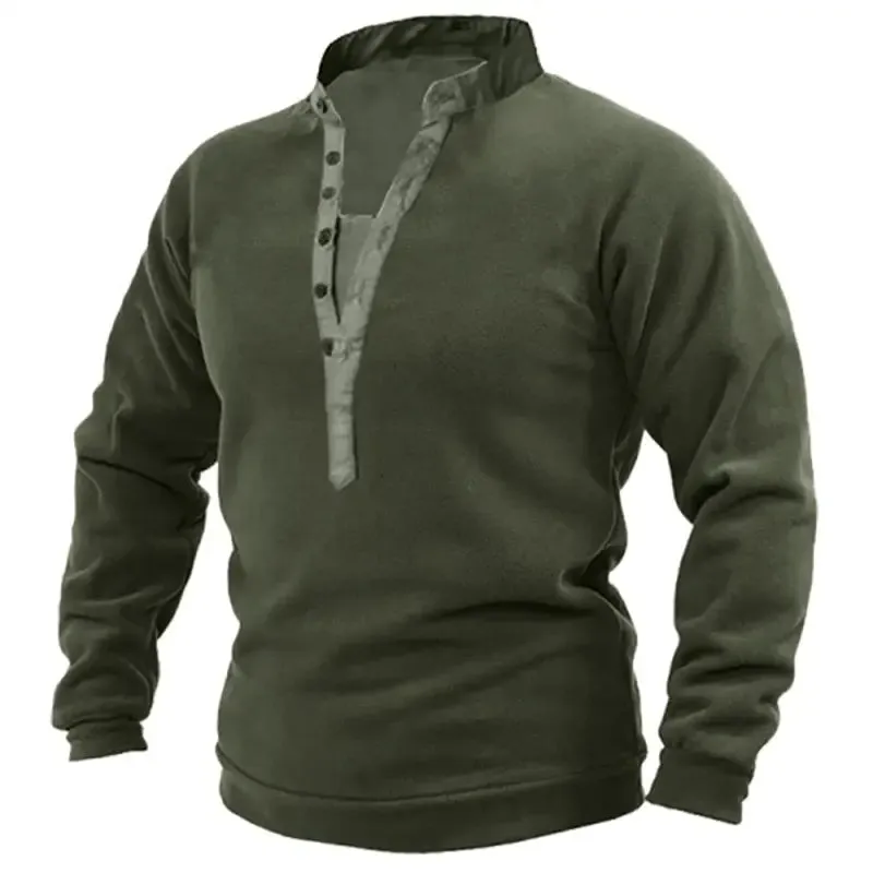 Pull militaire vert