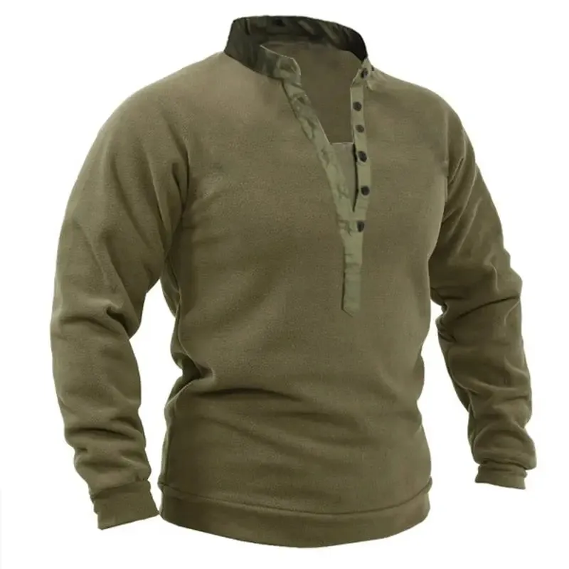 Pull militaire vert