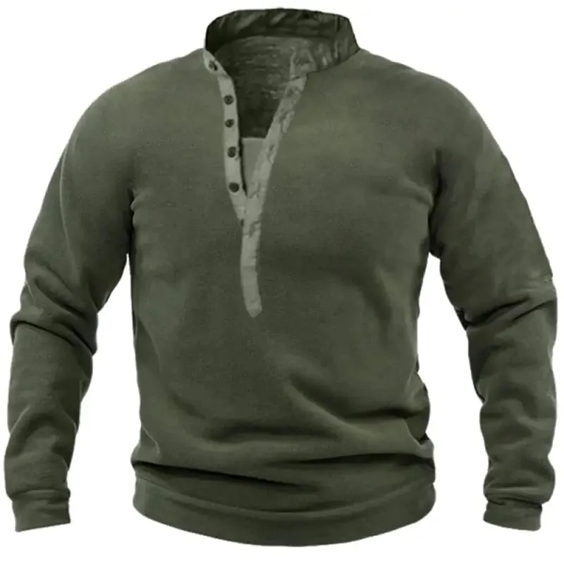 Pull militaire vert