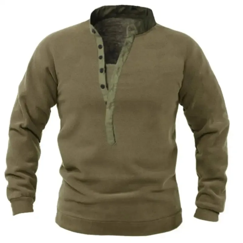 Pull militaire vert