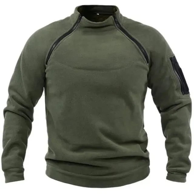 Pull vert militaire