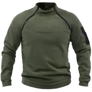 Pull vert militaire