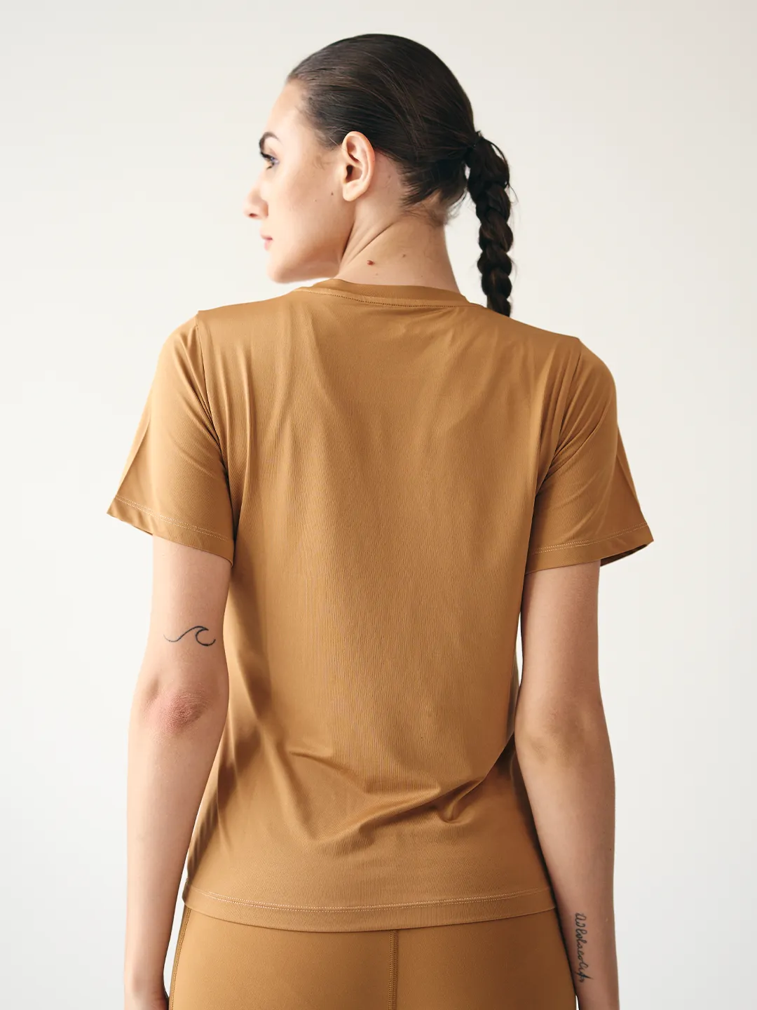 Purpose Printed Active T-shirt (Brown)