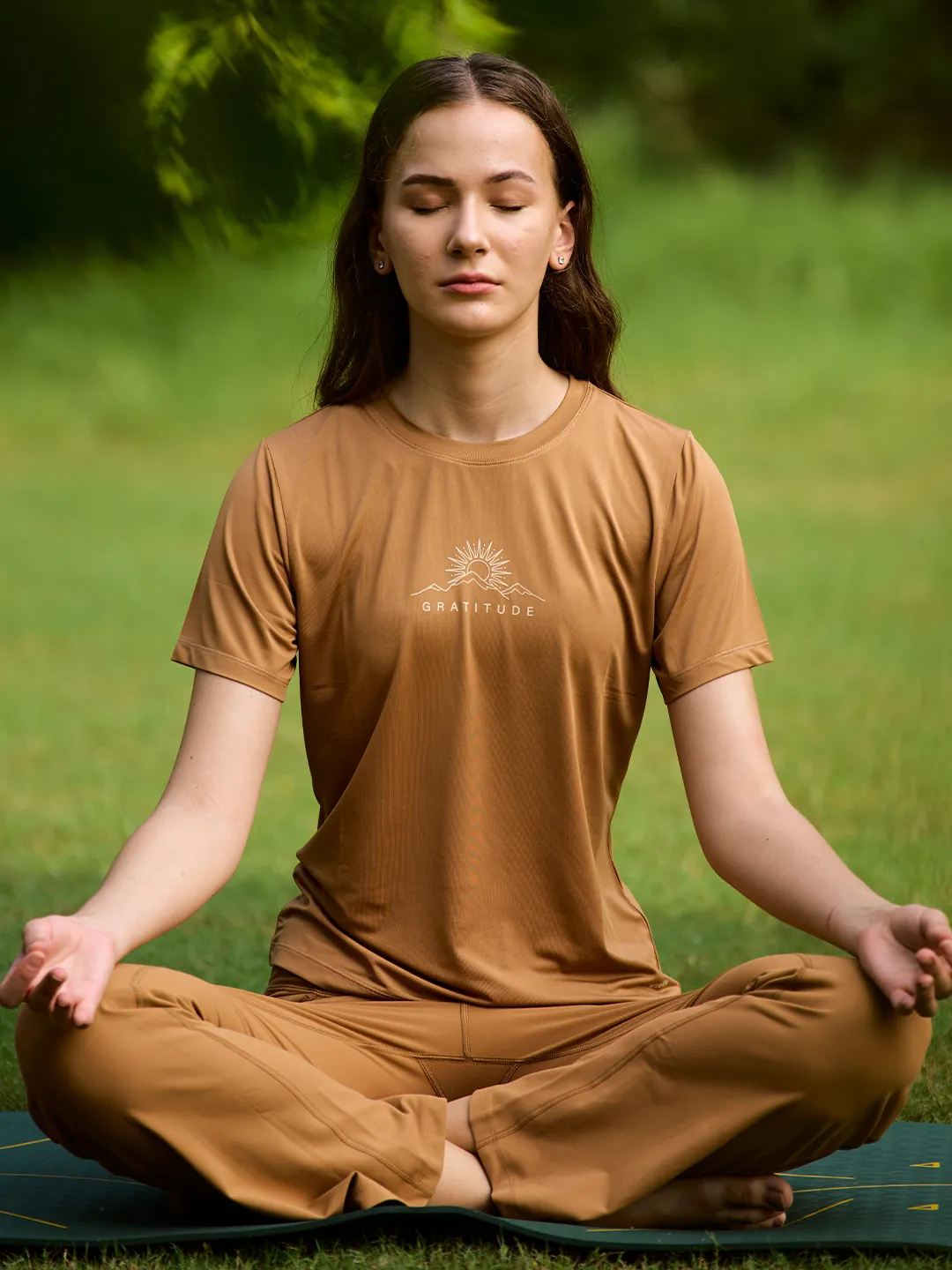 Purpose Printed Active T-shirt (Brown)