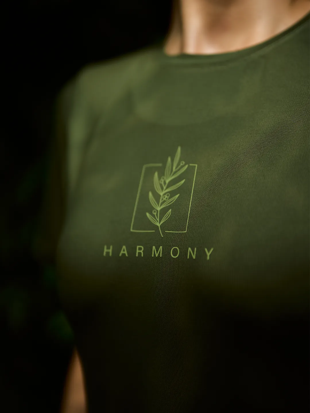 Purpose Printed Active T-shirt (Olive green)
