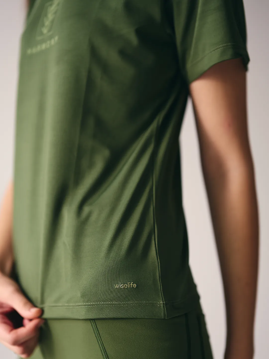 Purpose Printed Active T-shirt (Olive green)