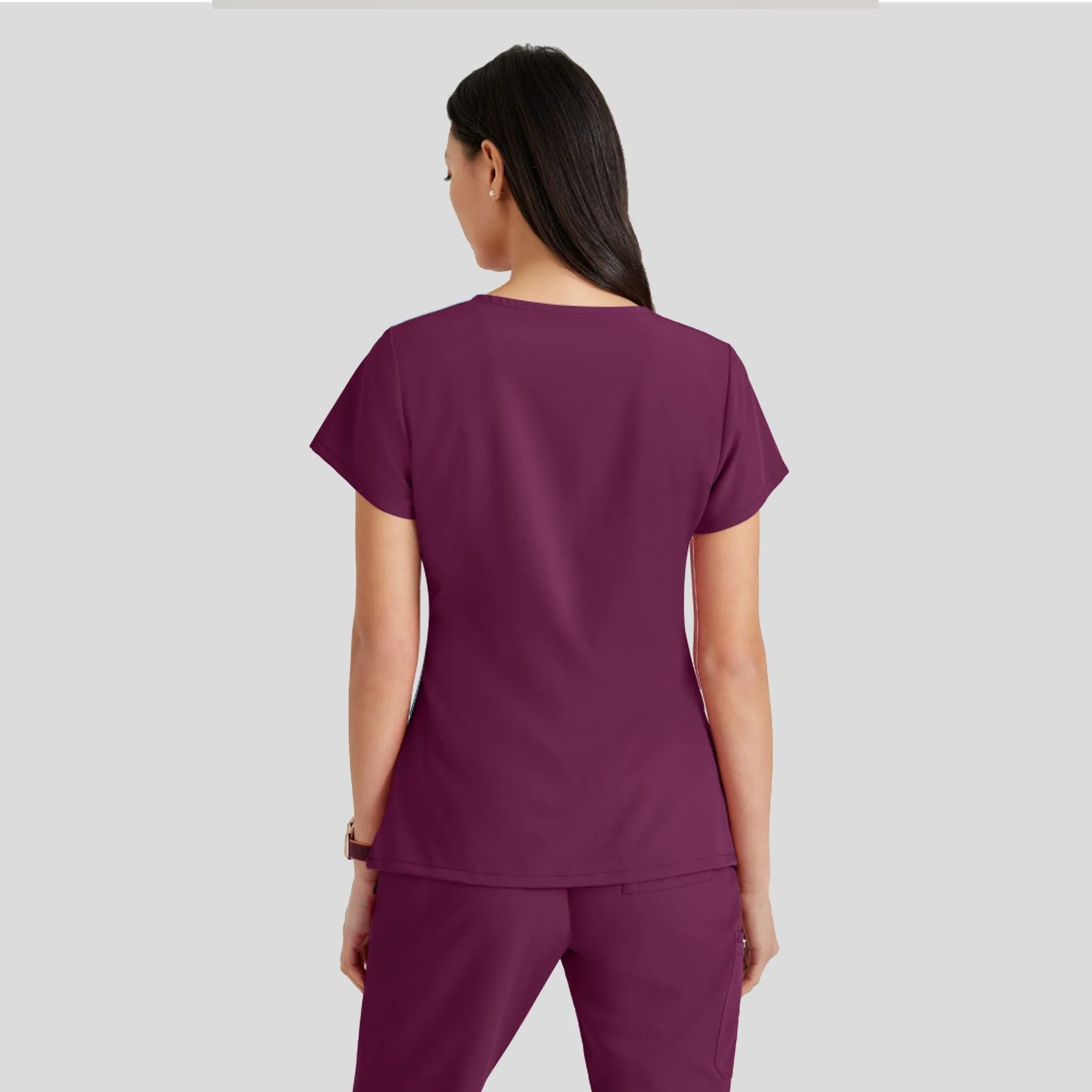 Purpose Scrub Top | Wine