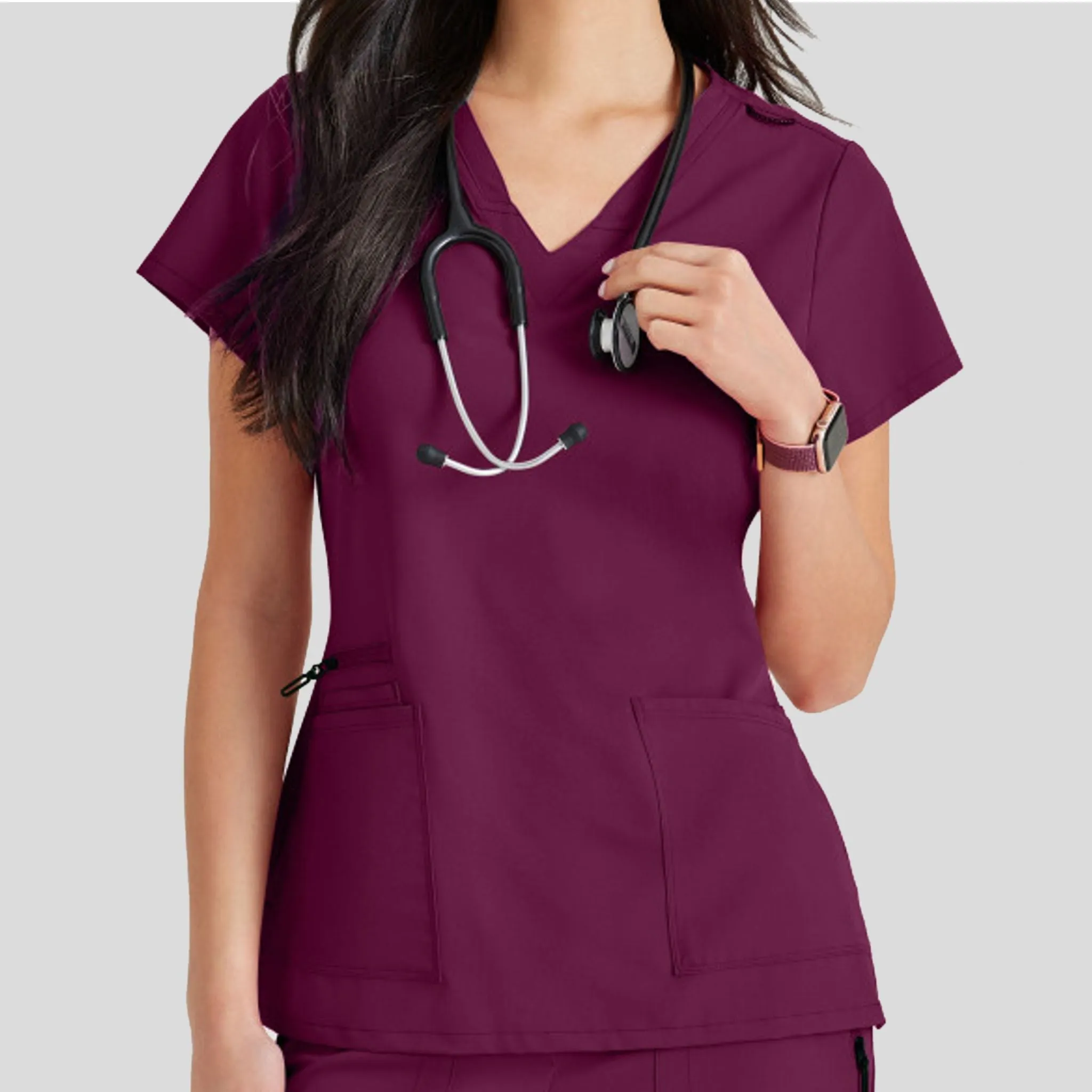 Purpose Scrub Top | Wine