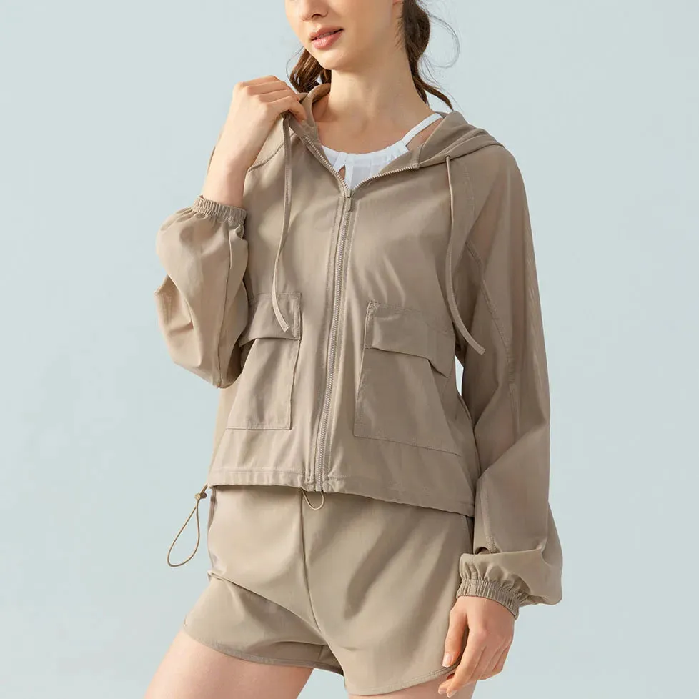 Quick Dry Light-weight Breathable Casual Outdoor Zipper Running Sports Set WOMEN