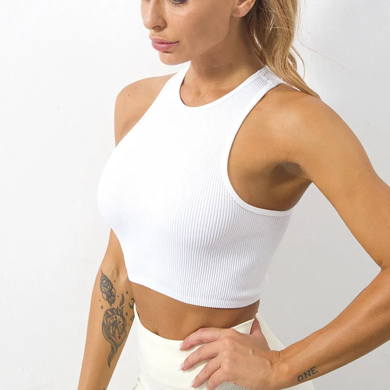 Quick Dry Thread Fitness Vest Beautiful Back Sports Seamless Underwear trendy
