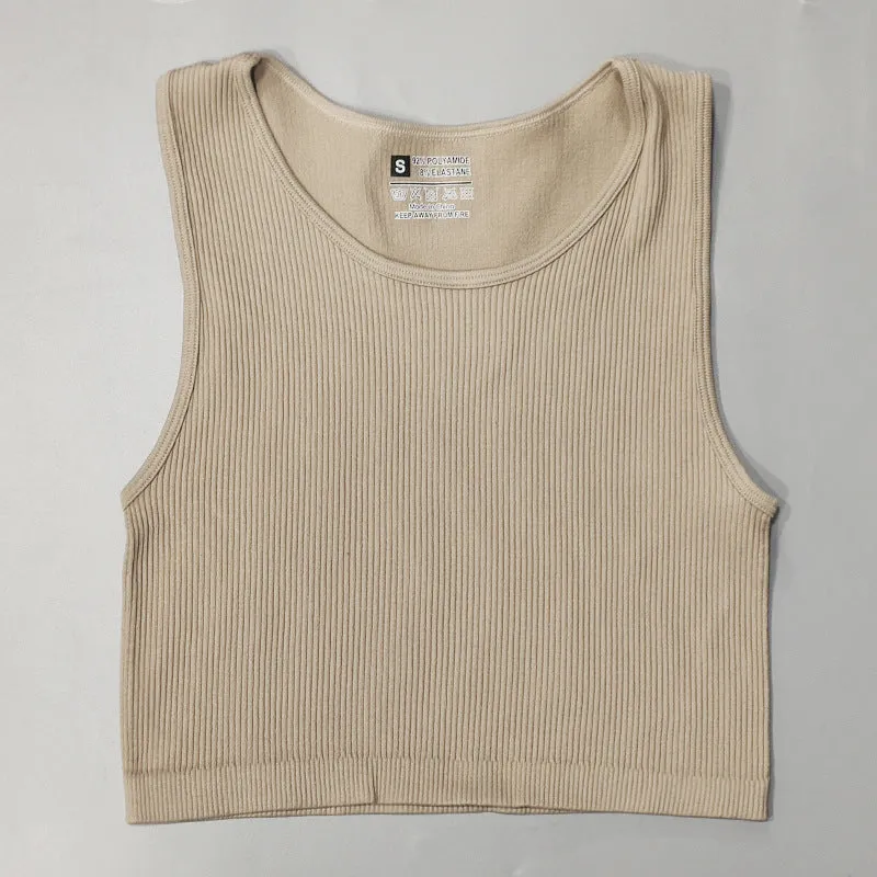 Quick Dry Thread Fitness Vest Beautiful Back Sports Seamless Underwear trendy