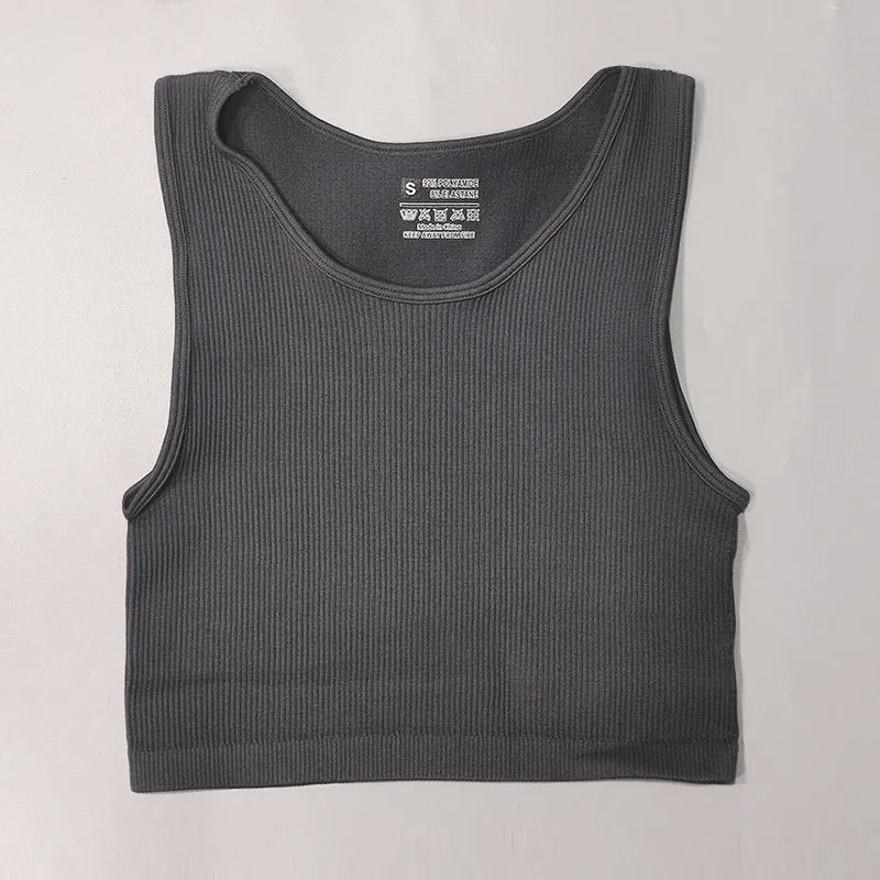 Quick Dry Thread Fitness Vest Beautiful Back Sports Seamless Underwear trendy
