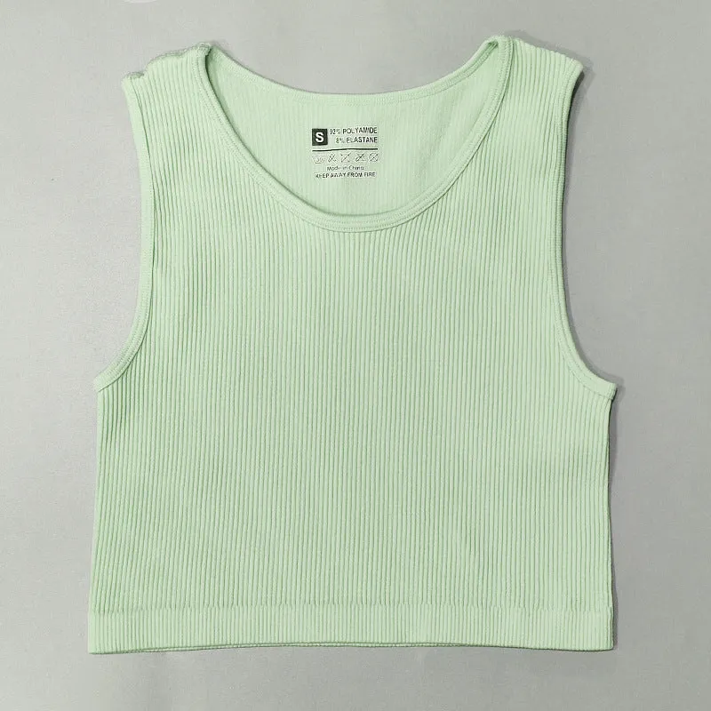 Quick Dry Thread Fitness Vest Beautiful Back Sports Seamless Underwear trendy