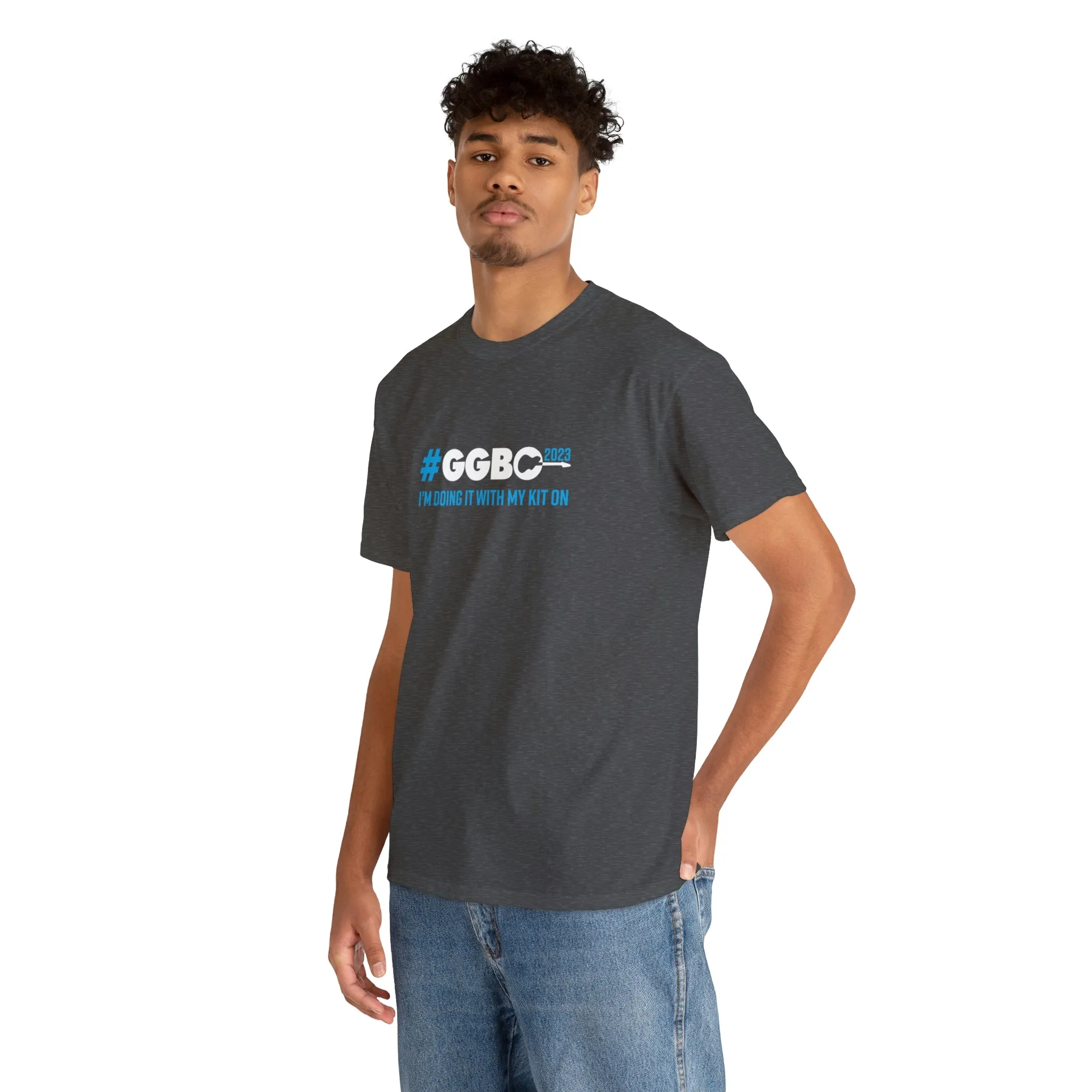 "I'm doing it with my Kit on..." Unisex Heavy Cotton Tee