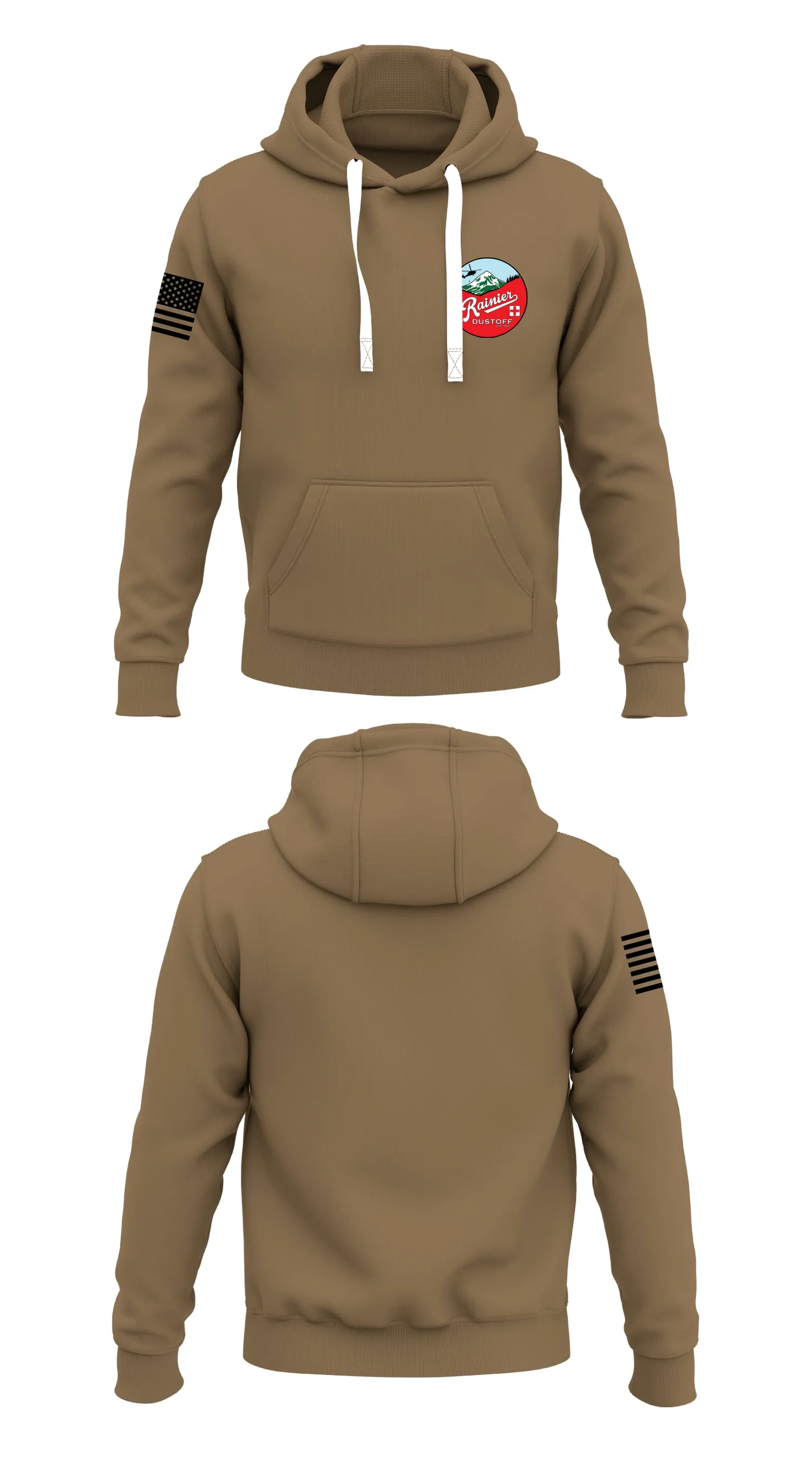 Rainier Dustoff Store 1  Core Men's Hooded Performance Sweatshirt - 32723582899