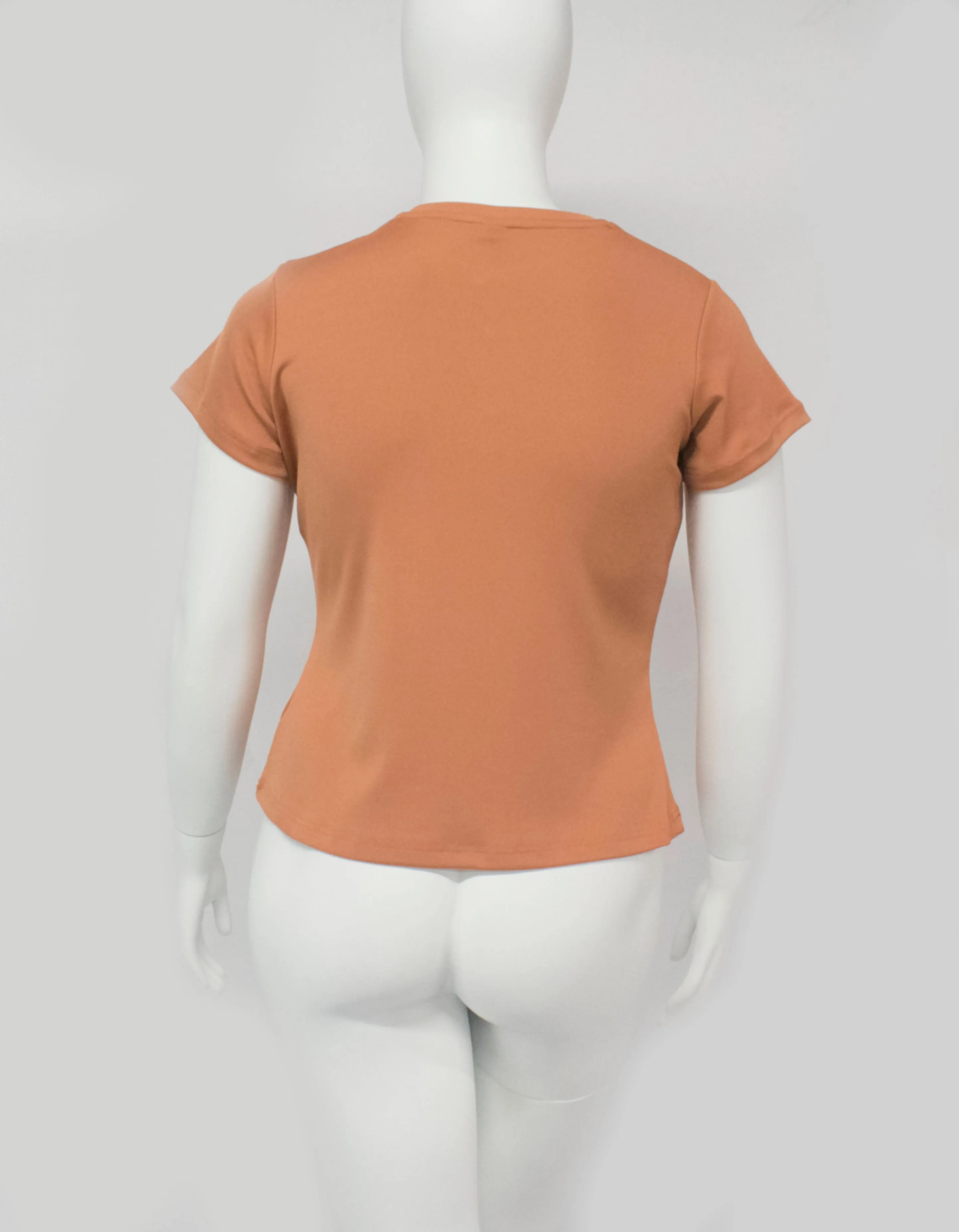 Rapheeze Presents 4-way super stretch T-tops - Caramel color