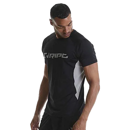 RIPT Contrast Performance T-Shirt XL Black