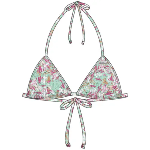 Roxy Ditsy In Paradise Tiki Tri Bikini Tops