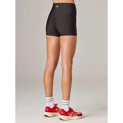 Running Bare Womens Camelflage Bike Tight Black