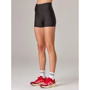 Running Bare Womens Camelflage Bike Tight Black