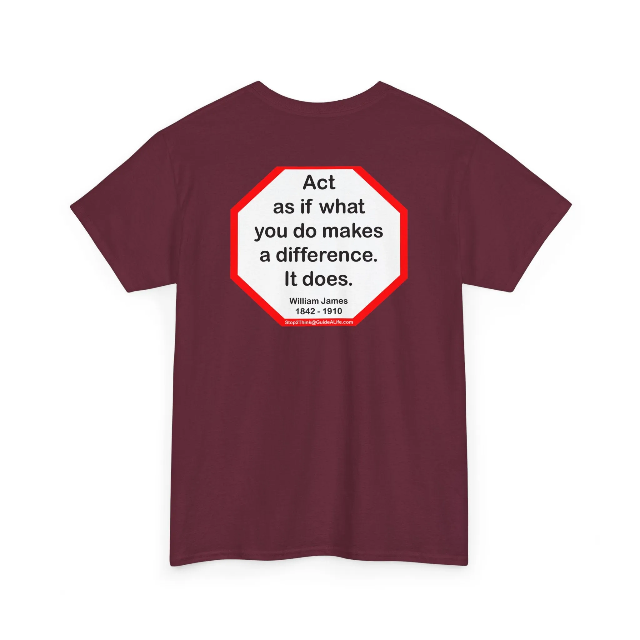 S2T- Act as if what you do makes a difference. It does.  -  William James  1842 - 1910 - blkshrt